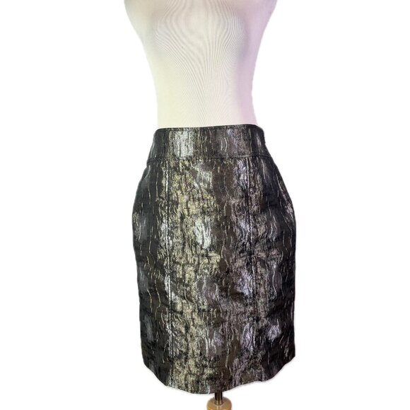 NWT Etcetera Set Top Size 6 Skirt Size 4 Burnished Metallic - Picture 8 of 16